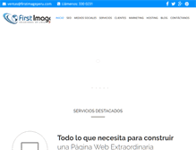 Tablet Screenshot of firstimageperu.com